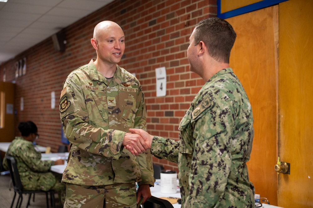 107th Attack Wing CC visits Operation Healthy Ellwood