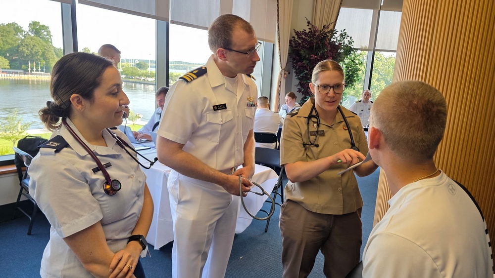 Graduate Medical Education In Action During USNA Class of 2029 Induction Day