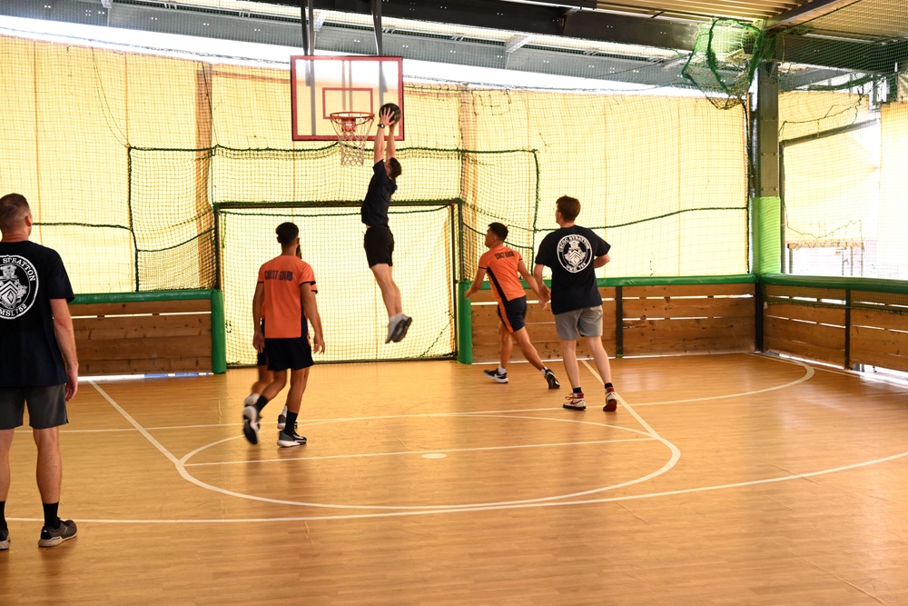 The Legend-class U.S. Coast Guard Cutter Stratton (WMSL 752) crew participates in trilateral engagements with Japan and Philippine Coast Guard members in Kagoshima, Japan