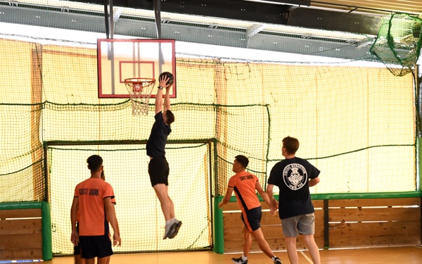 The Legend-class U.S. Coast Guard Cutter Stratton (WMSL 752) crew participates in trilateral engagements with Japan and Philippine Coast Guard members in Kagoshima, Japan