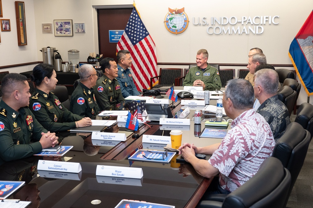 Royal Cambodian Armed Forces visit USINDOPACOM for Bilateral Defense Dialogue