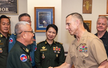 Royal Cambodian Armed Forces delegation visits USINDOPACOM for Bilateral Defense Dialogue