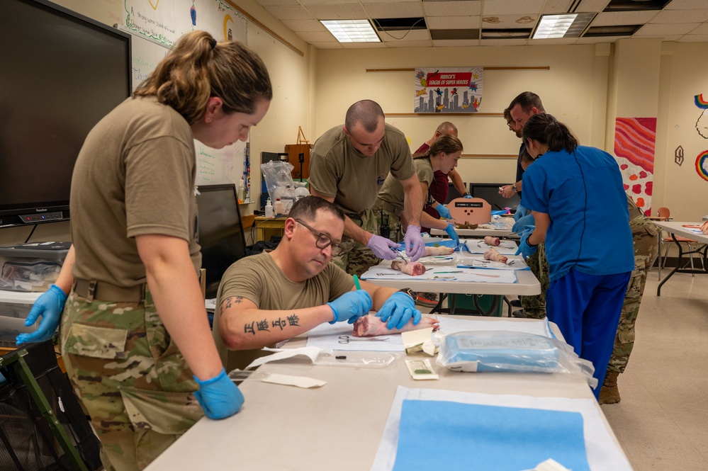 IRT participants complete suture lab