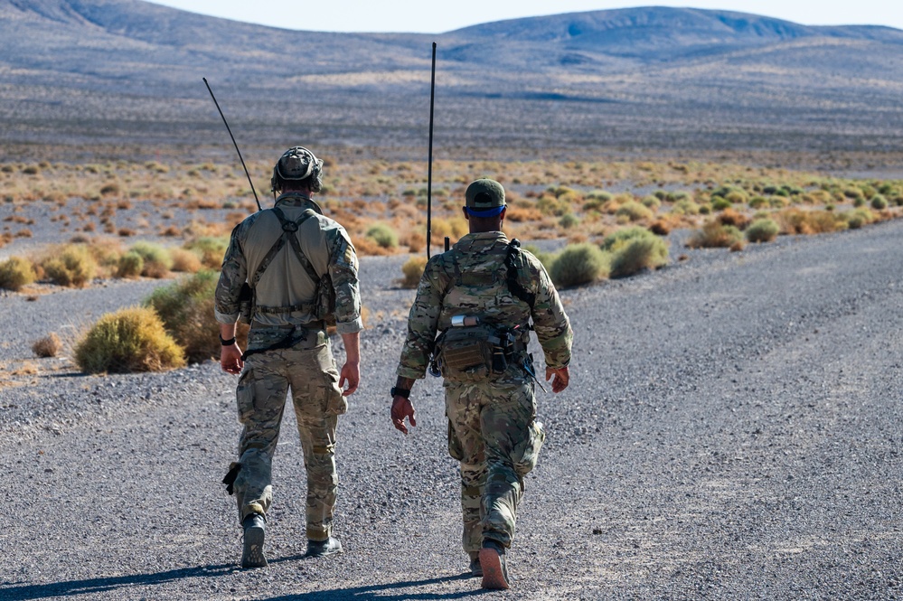 U.S. Air Force Air Commandos conduct airfield survey