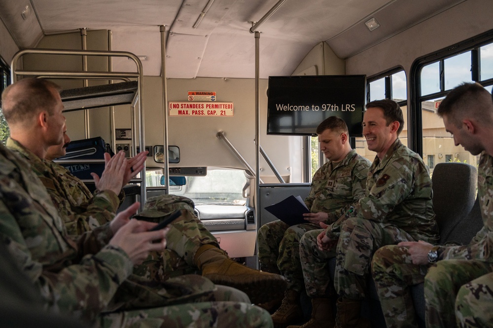 Logistics Lessons: 97th AMW/CC team gets educated on the 97th LRS