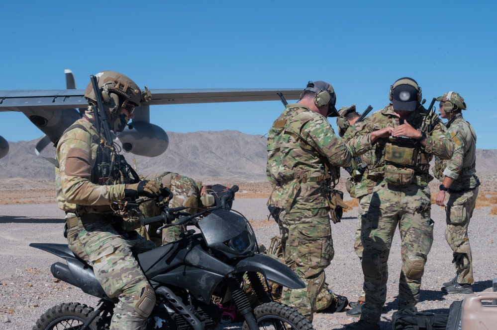 U.S. Air Force Air Commandos conduct airfield survey