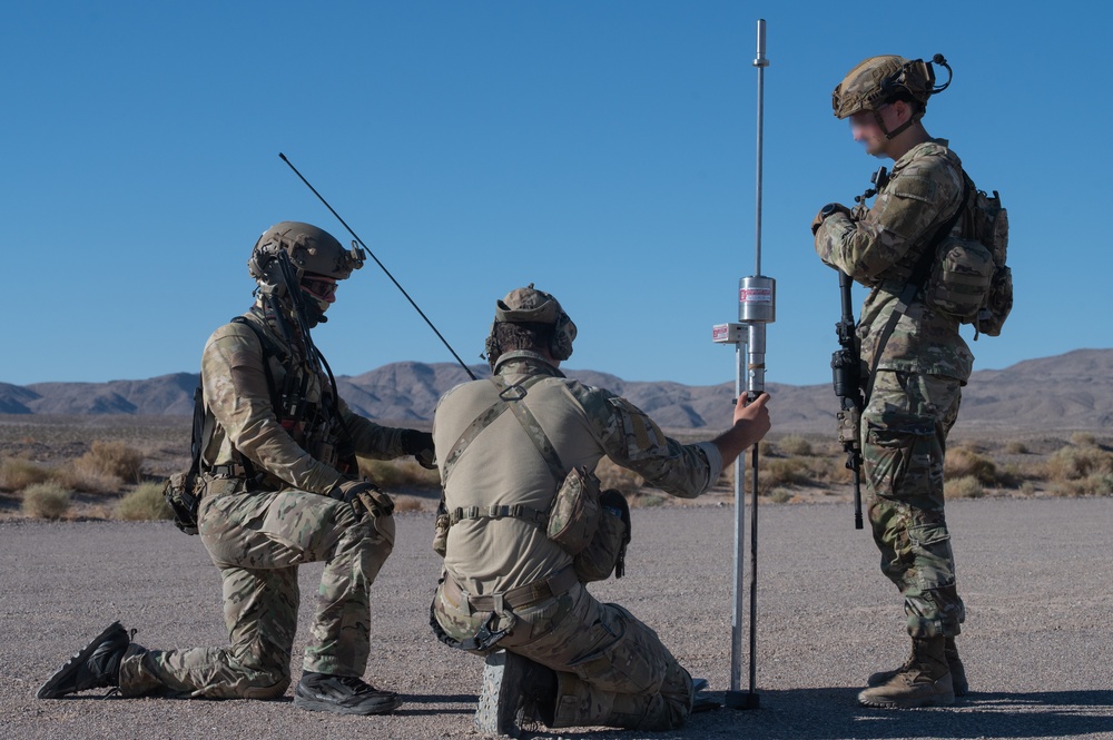 U.S. Air Force Air Commandos conduct airfield survey