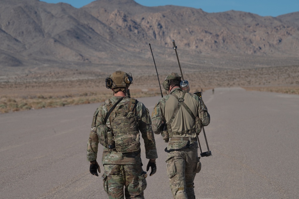 U.S. Air Force Air Commandos conduct airfield survey