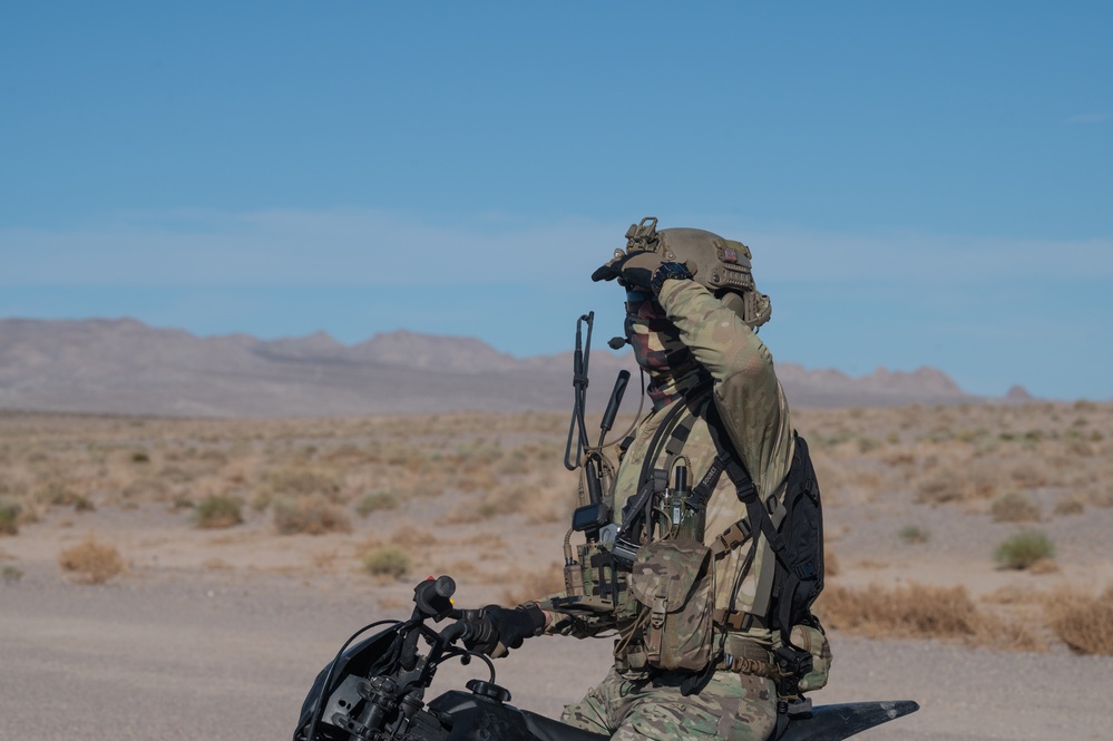 U.S. Air Force Air Commandos conduct airfield survey