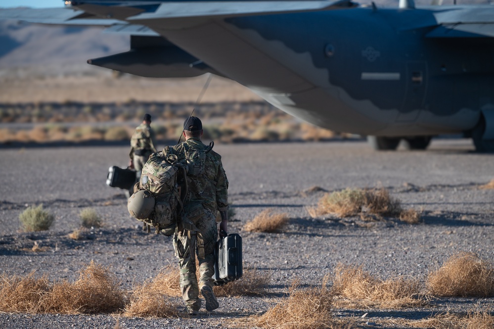U.S. Air Force Air Commandos conduct airfield survey
