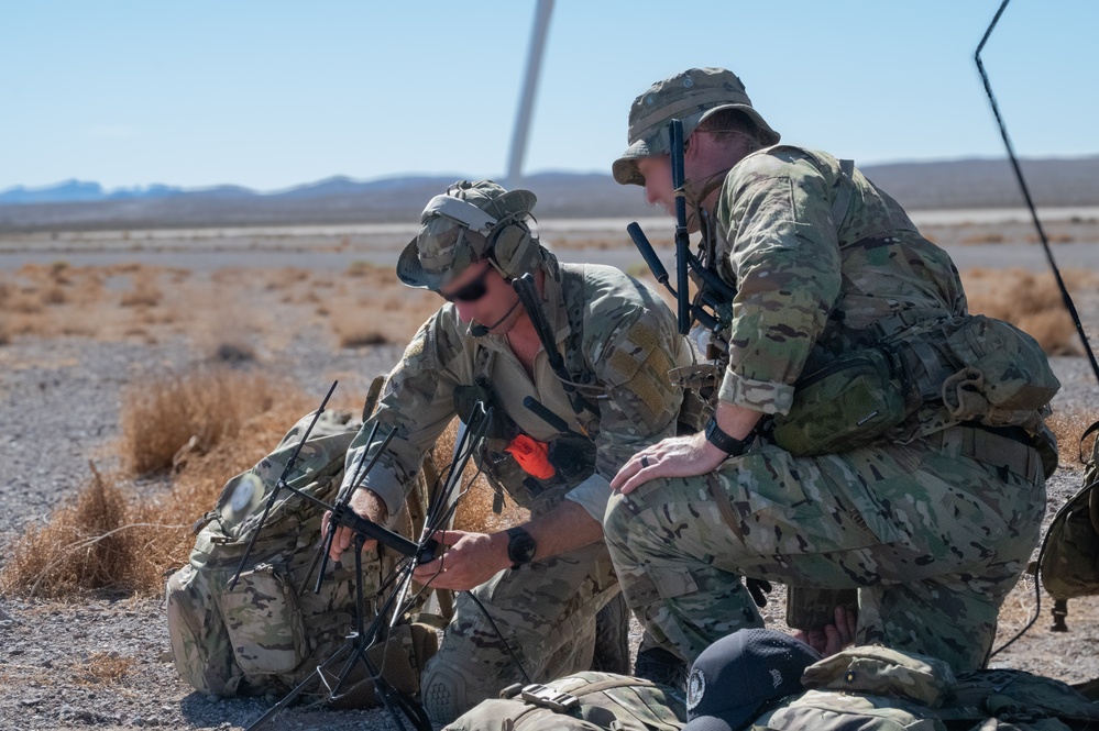 U.S. Air Force Air Commandos conduct airfield survey