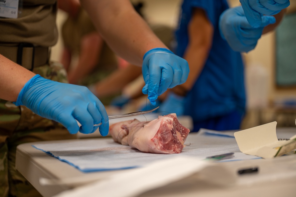 IRT participants complete suture lab