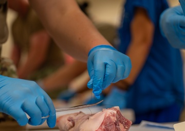 IRT participants complete suture lab