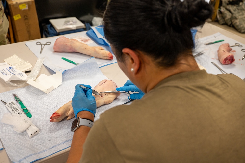 IRT participants complete suture lab