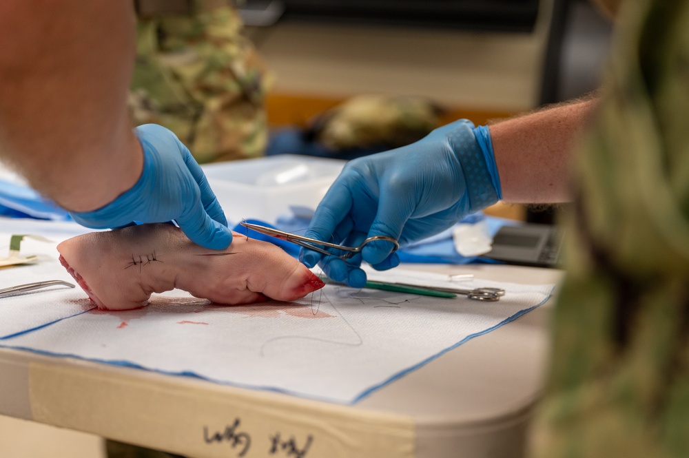 IRT participants complete suture lab