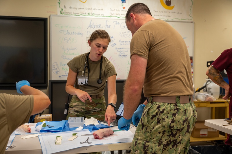 IRT participants complete suture lab