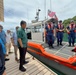 First US Coast Guard national security cutter to moor in the Republic of Palau hosts president of Palau and US ambassador to Palau