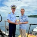 First US Coast Guard national security cutter to moor in the Republic of Palau hosts president of Palau and US ambassador to Palau