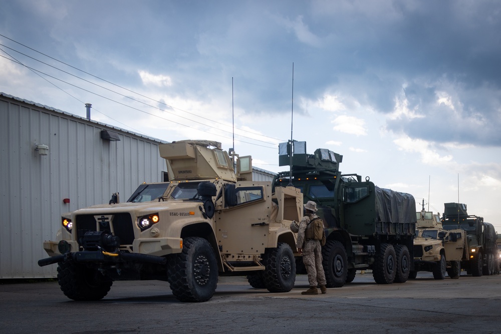 2nd Distribution Support Battalion Conducts Live-Fire Vehicle Machine Gun Range