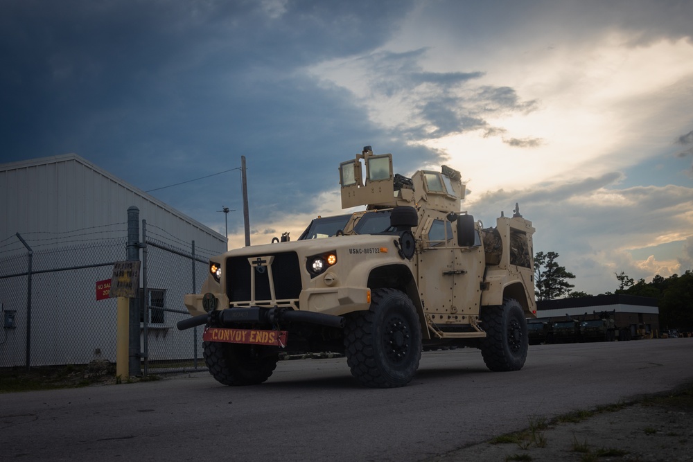 2nd Distribution Support Battalion Conducts Live-Fire Vehicle Machine Gun Range