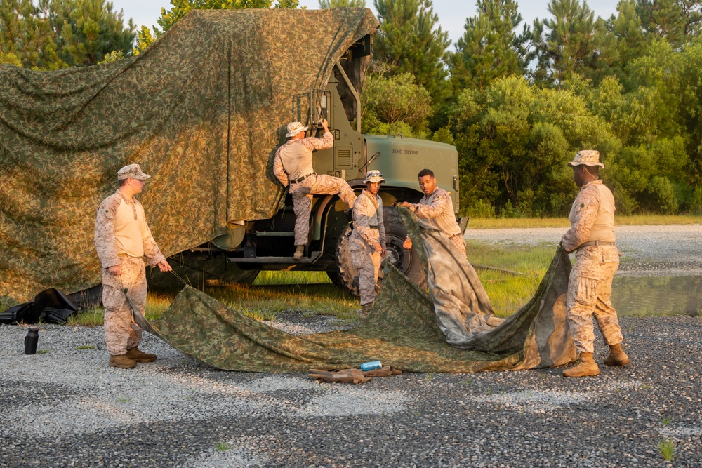 2nd Distribution Support Battalion Conducts Live-Fire Vehicle Machine Gun Range