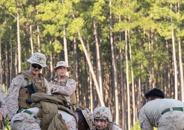 2nd Distribution Support Battalion Conducts Live-Fire Vehicle Machine Gun Range