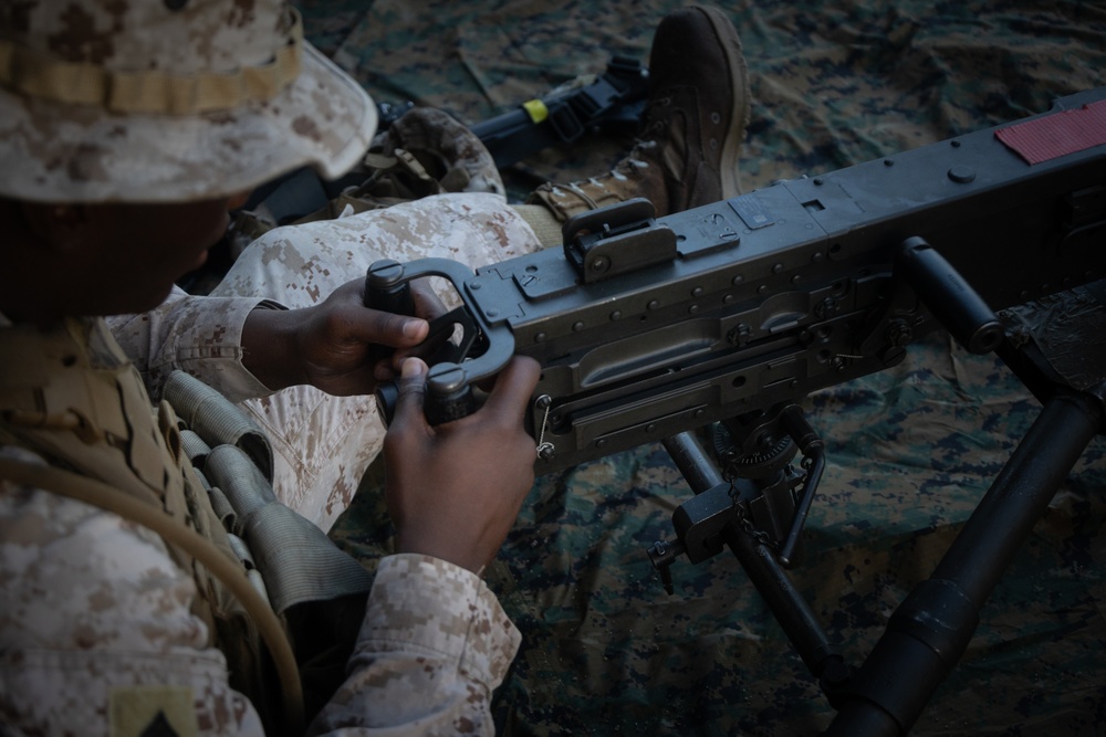 2nd Distribution Support Battalion Conducts Live-Fire Vehicle Machine Gun Range