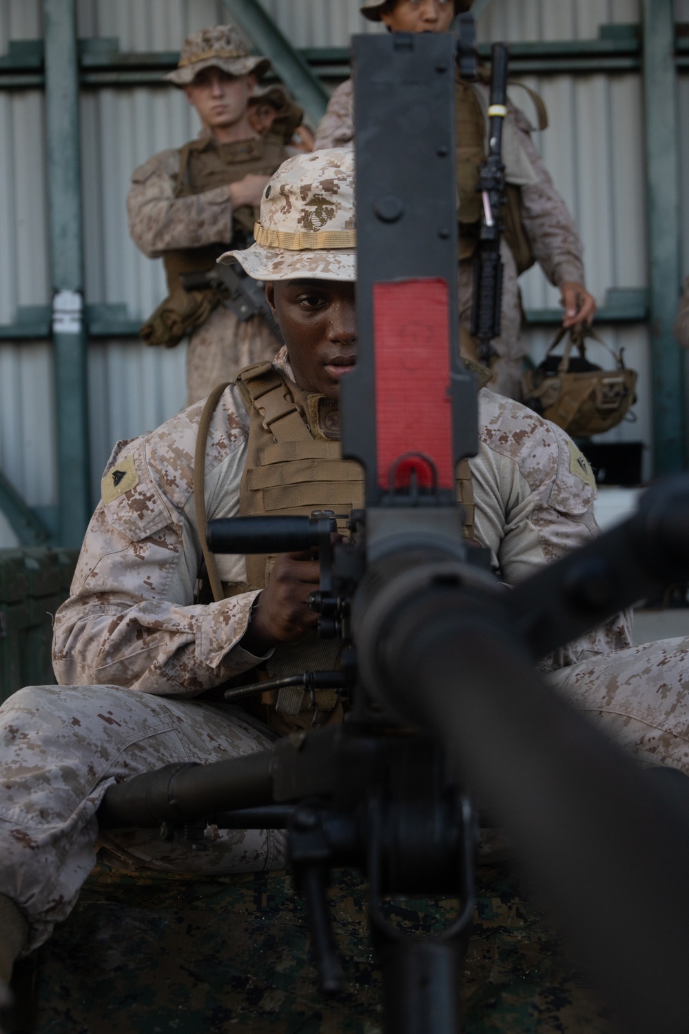 2nd Distribution Support Battalion Conducts Live-Fire Vehicle Machine Gun Range