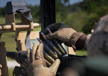 2nd Distribution Support Battalion Conducts Live-Fire Vehicle Machine Gun Range