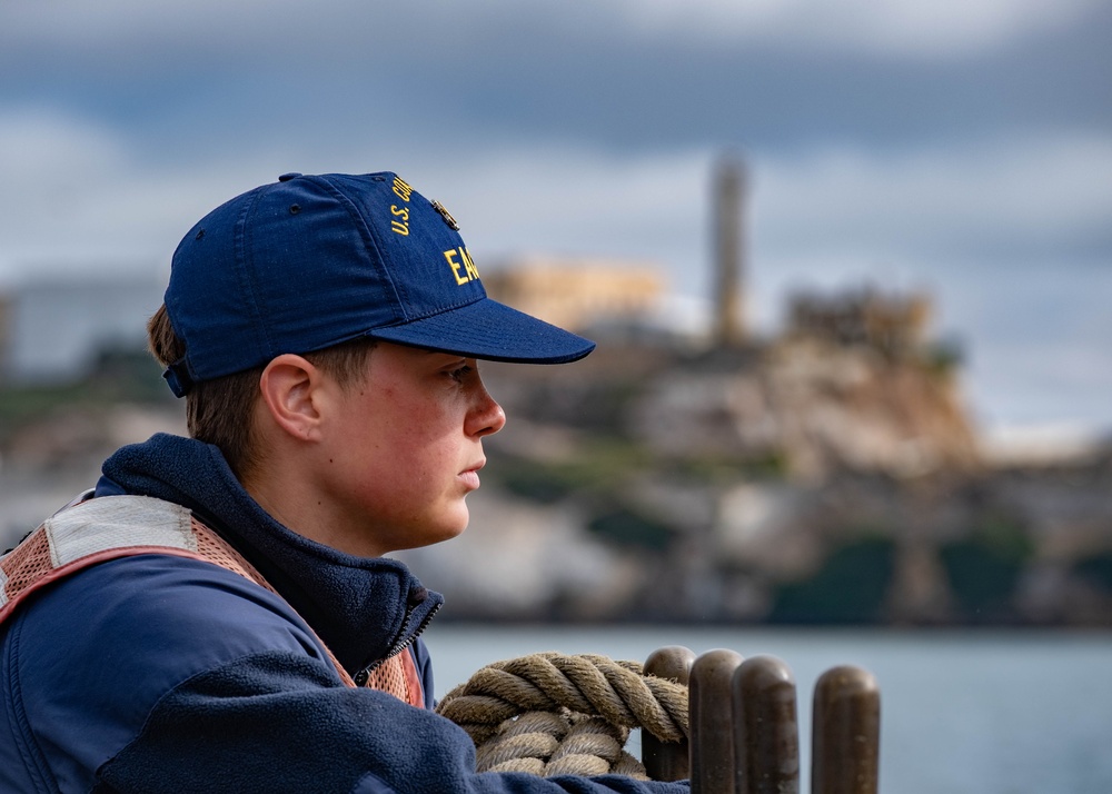 Coast Guard Cutter Barque Eagle arrives in San Francisco