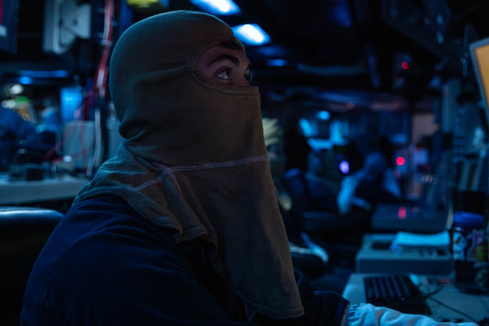 USS Higgins Conducts a Training Drill