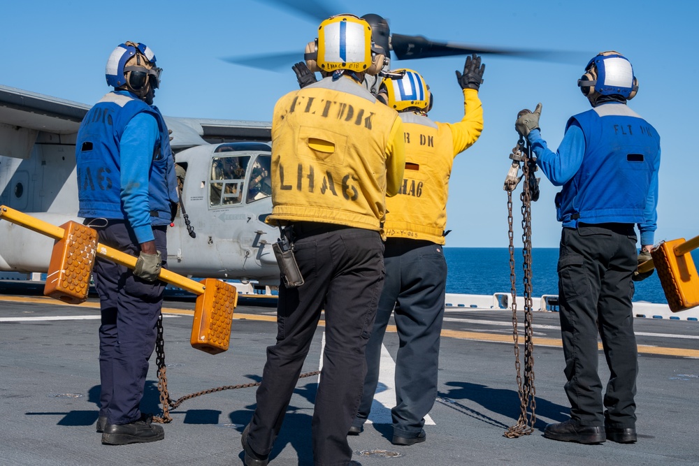 USS America (LHA 6) Conducts Flight Operations during Talisman Sabre