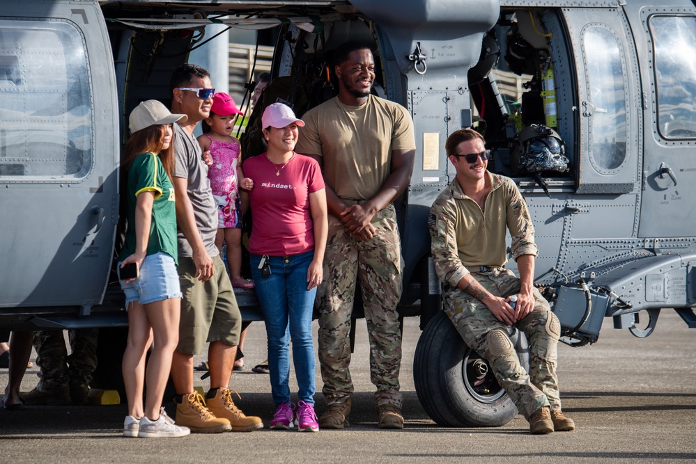 JBER team brings “Pet the Jet” day to Tinian