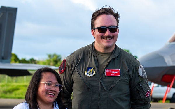 JBER team brings “Pet the Jet” day to Tinian