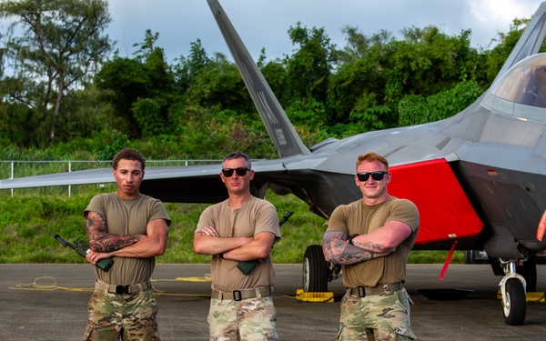 JBER team brings “Pet the Jet” day to Tinian