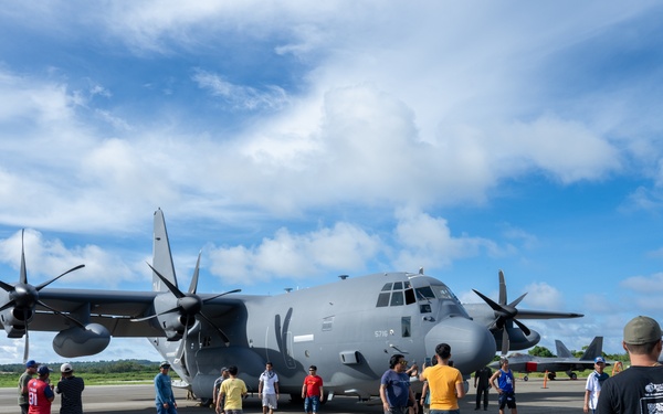 JBER team brings “Pet the Jet” day to Tinian
