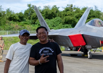 JBER team brings “Pet the Jet” day to Tinian