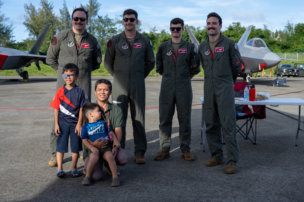 JBER team brings “Pet the Jet” day to Tinian