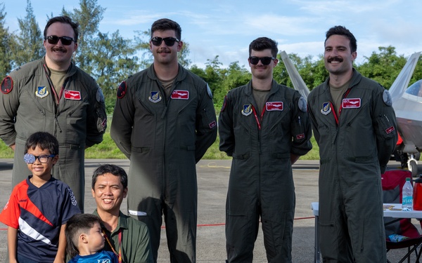 JBER team brings “Pet the Jet” day to Tinian