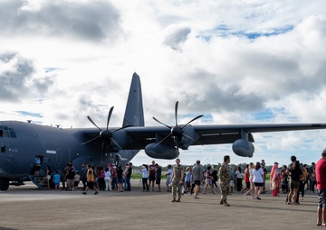 JBER team brings “Pet the Jet” day to Tinian