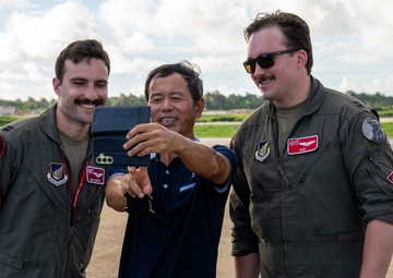 JBER team brings “Pet the Jet” day to Tinian