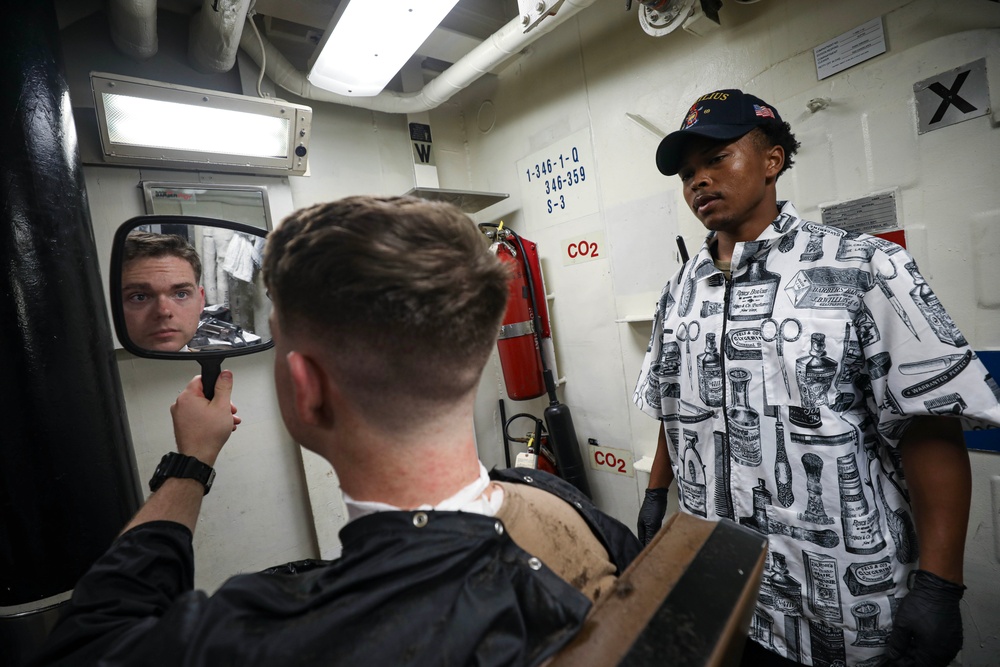 USS Milius conducts operations in the U.S. Central Command area of responsibility as part of the Carl Vinson Carrier Strike Group