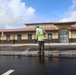 Pressure Washing a New Parking Lot on Camp Blaz