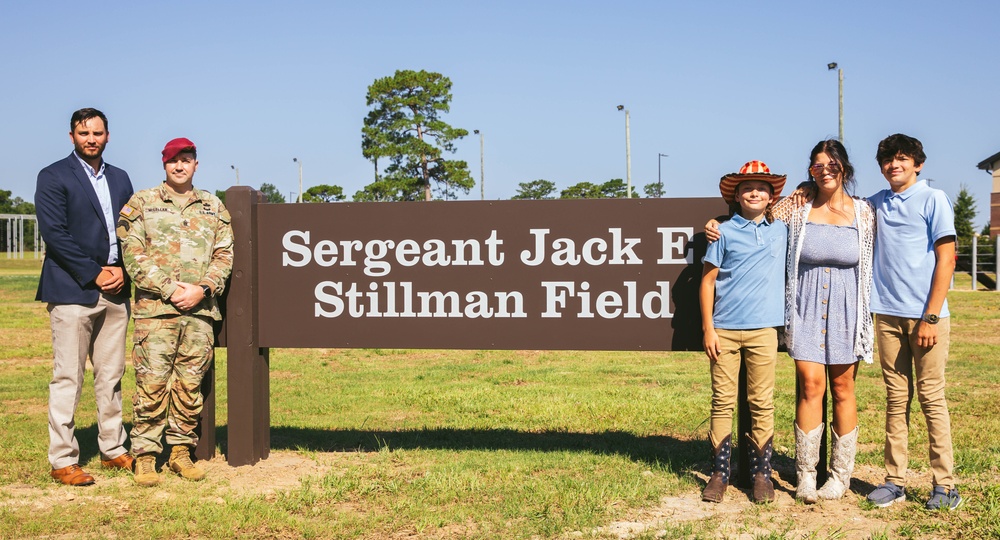 Sergeant Jack E. Stillman Field Dedication Ceremony