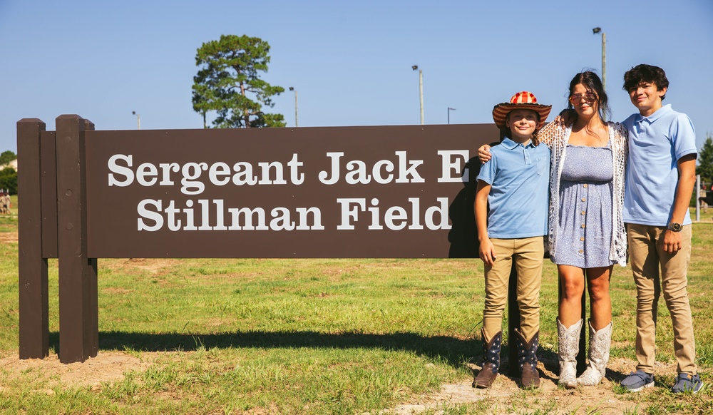 Sergeant Jack E. Stillman Field Dedication Ceremony