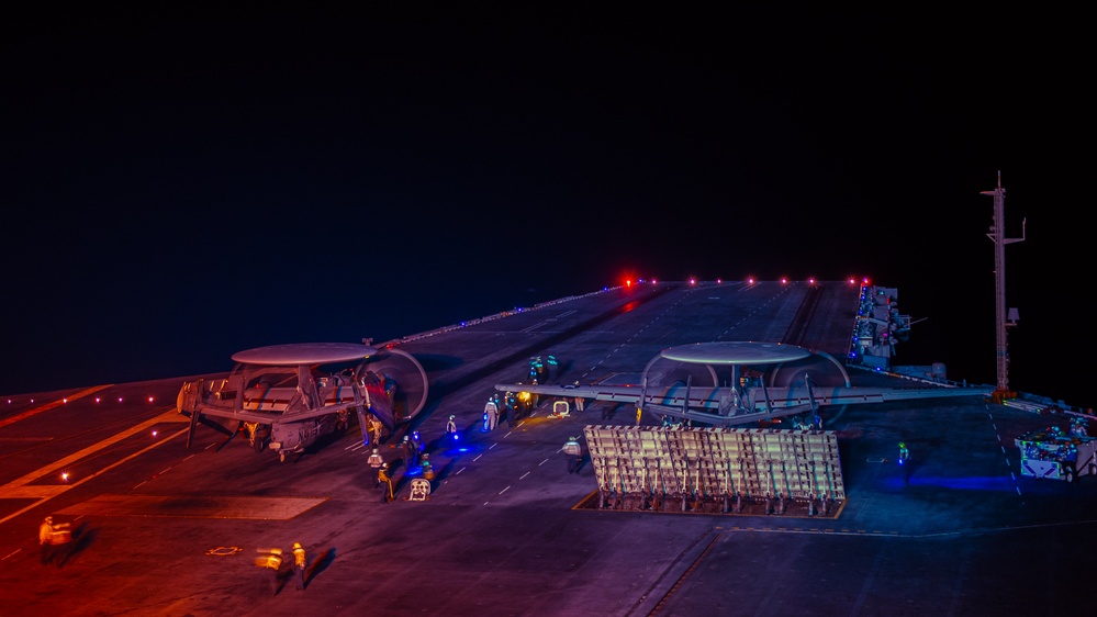 USS Theodore Roosevelt Night Flight Operations