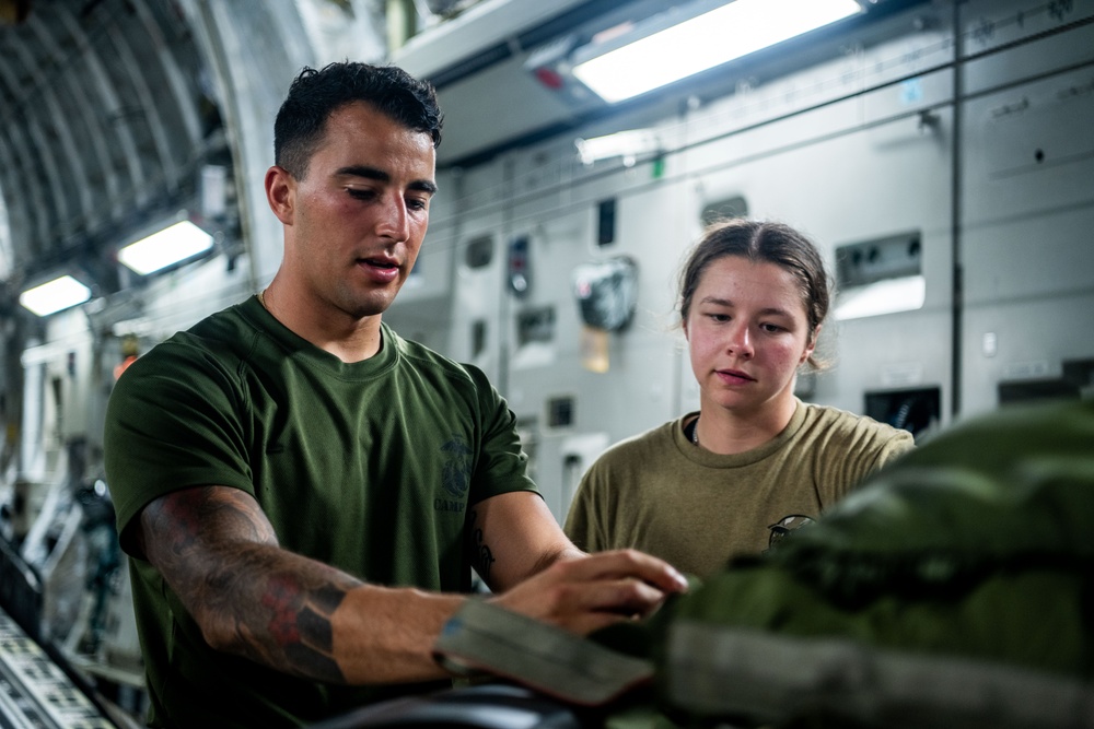 Charleston C-17s support international airdrops