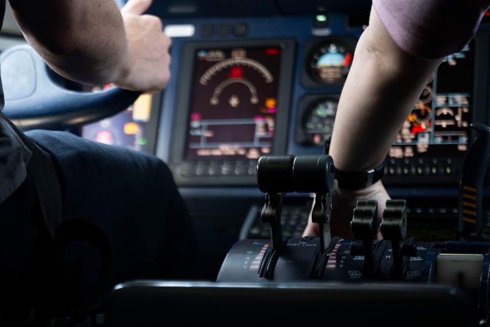 U.S. Air Force C-146A Wolfhound conducts aerial operation as part of EW 25.2