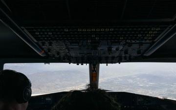 U.S. Air Force C-146A Wolfhound conducts aerial operation as part of EW 25.2