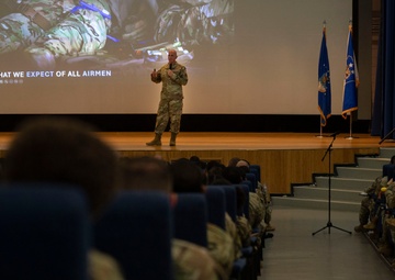 CMSAF David Flosi Engages with Osan Airmen